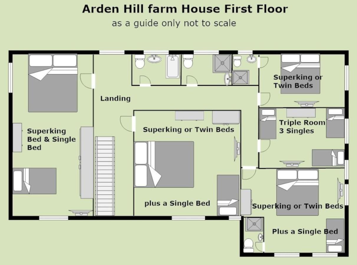 Arden Hill Farmhouse - Hot Tub, Snooker Table, Sleeps 16 Stratford-upon-Avon Zewnętrze zdjęcie
